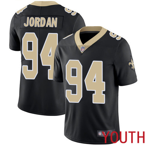 New Orleans Saints Limited Black Youth Cameron Jordan Home Jersey NFL Football 94 Vapor Untouchable Jersey